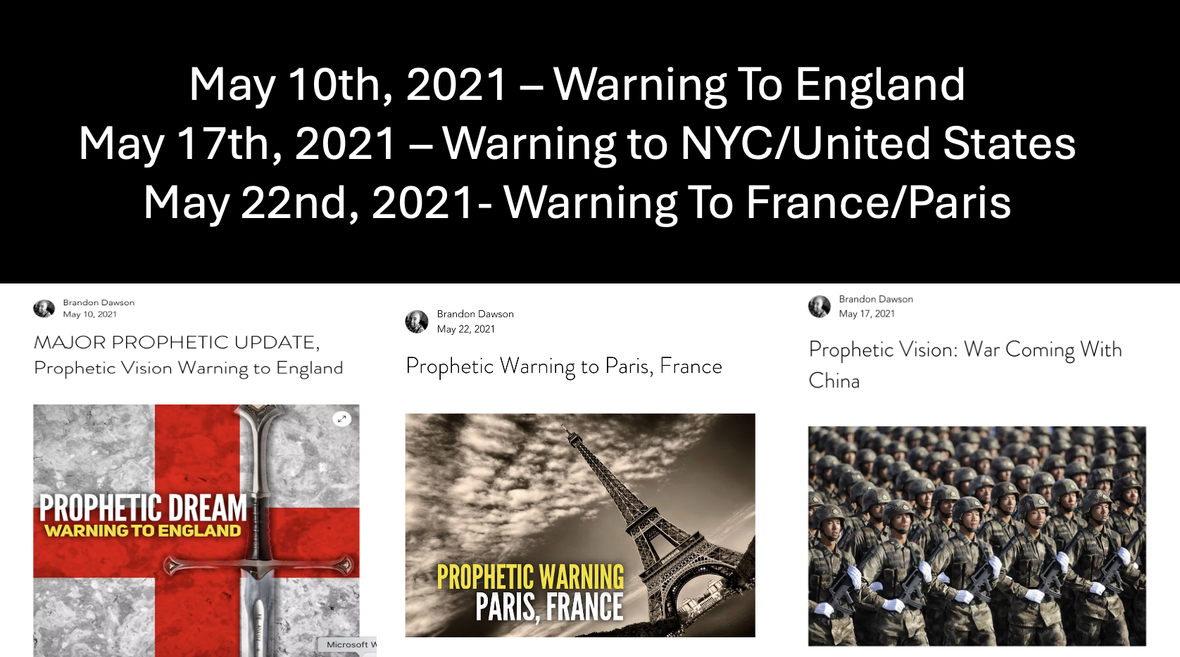 3 Prophetic Dreams Shavuot 2021