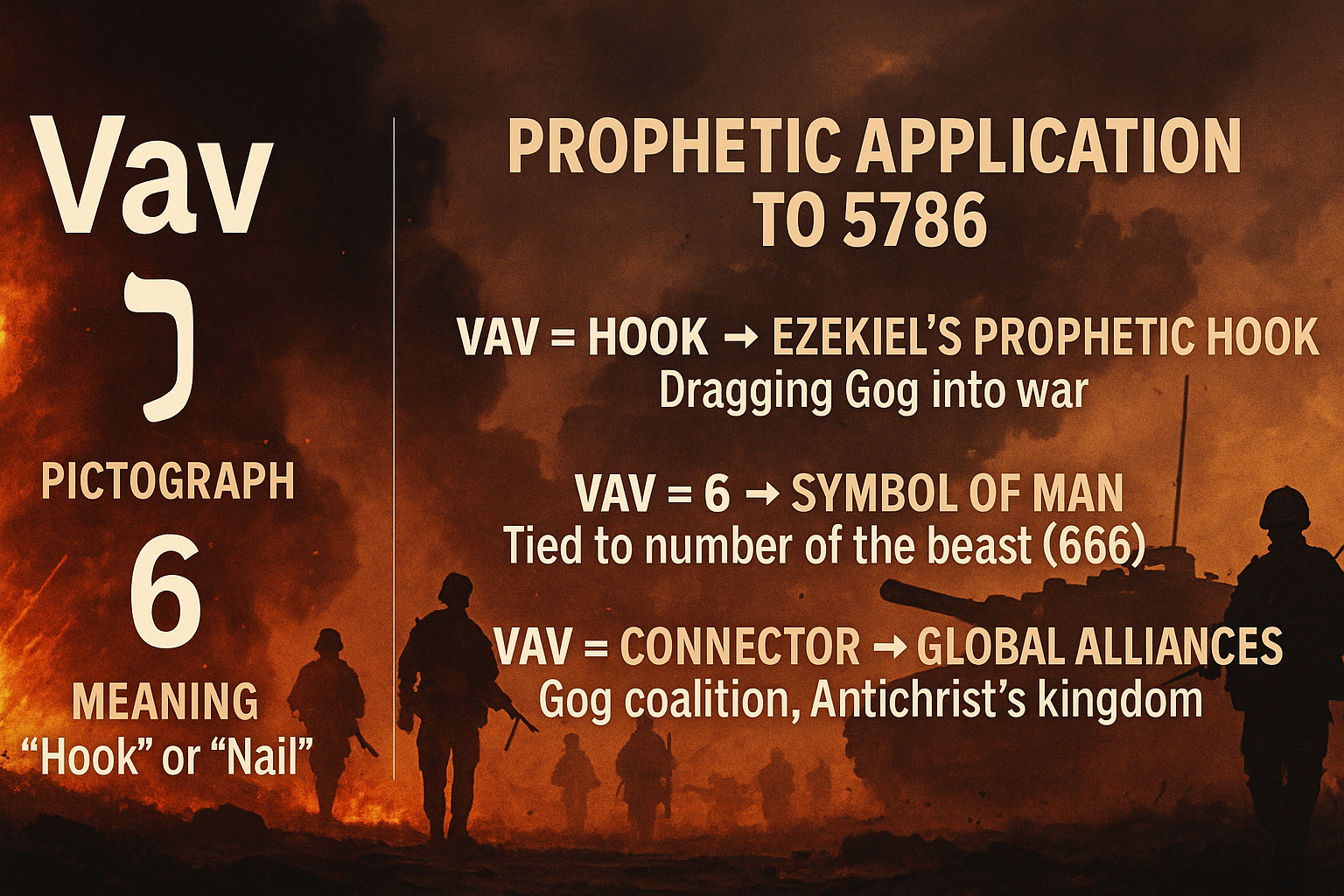 Prophetic Significance of Hebrew Letter VAV