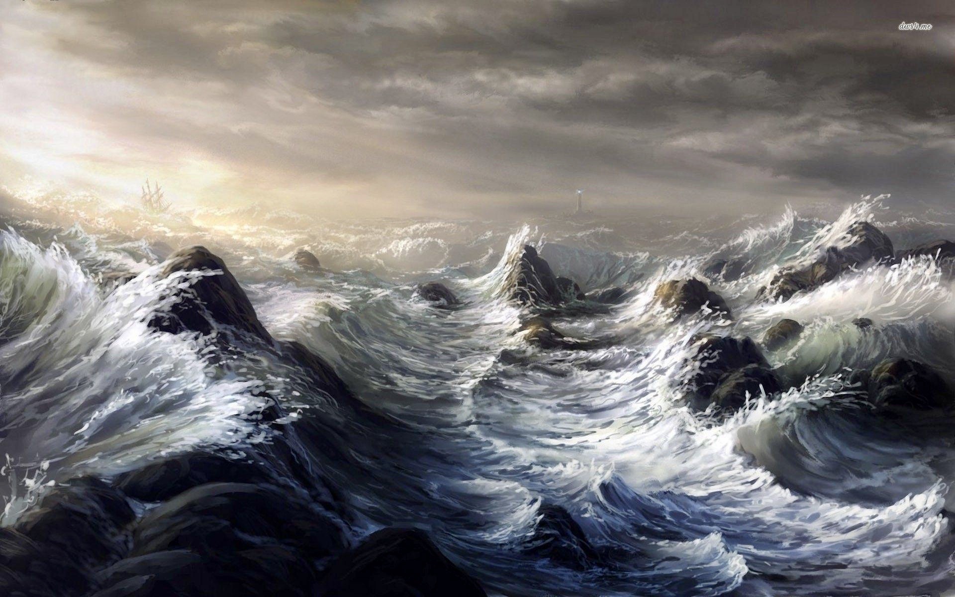 Prophetic Dream Raging Sea Storm