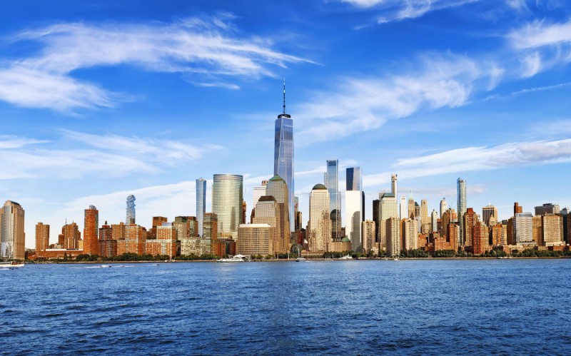 Skyline View of New York City 