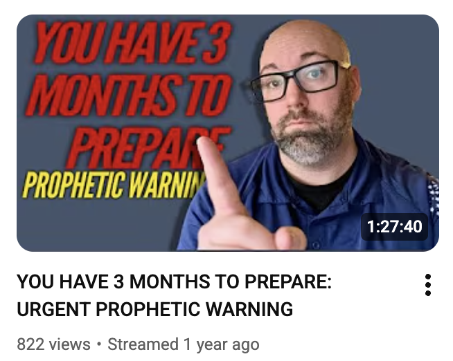 2025 LiveStream Prophetic Warning Pattern Is Returning
