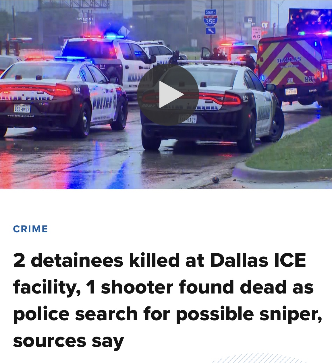 Warning: Prophecy Coming To Pass Shooting At Ice Facility
